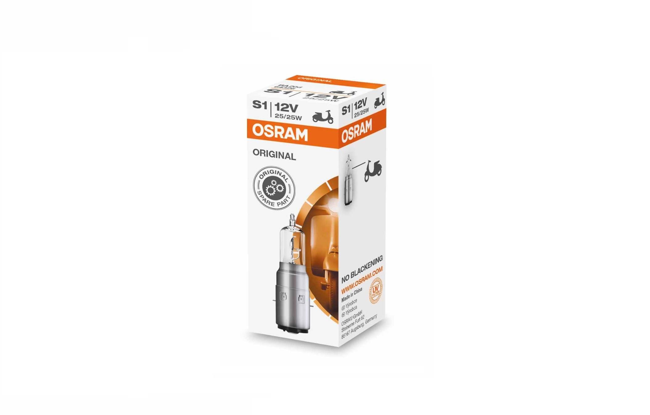 Żarówka osram 64326 s1 ba20d 12v 25/25w skuter m-tech O64326