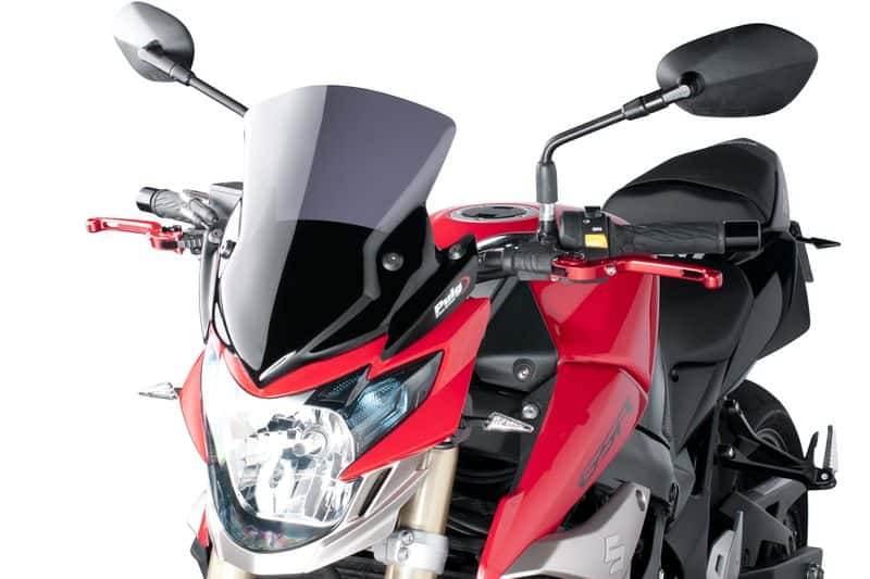 Szyba owiewka puig do suzuki gsr 750 11-16 mocno przyciemniona 5646F