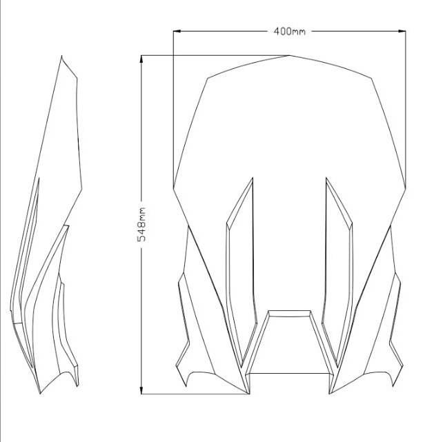Szyba turystyczna puig do aprilia tuareg 660 2023 lekko przyciemniona - zdjęcie 5
