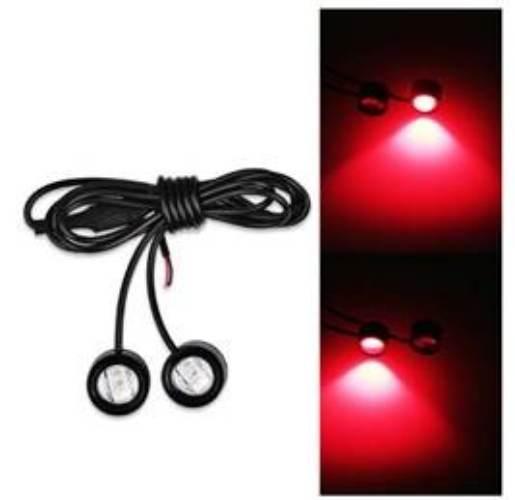 Mini lampki światła stop led 12v czerwone światło PF 24 642 0008 - zdjęcie 3