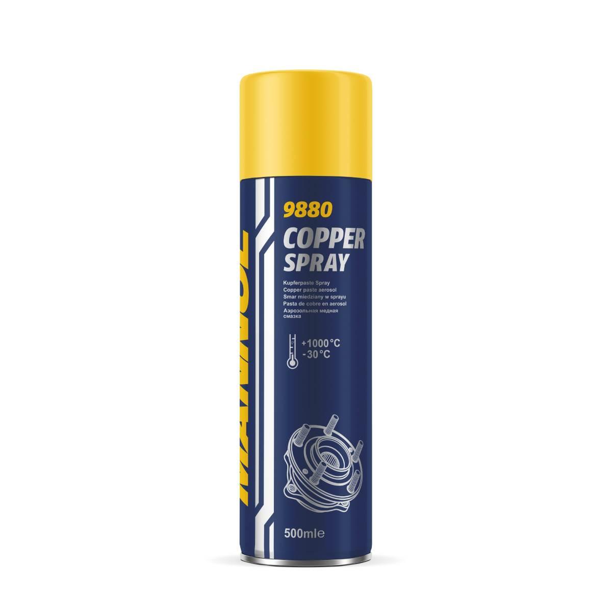 Smar miedziany w sprayu mannol copper spray 500ml MN9887