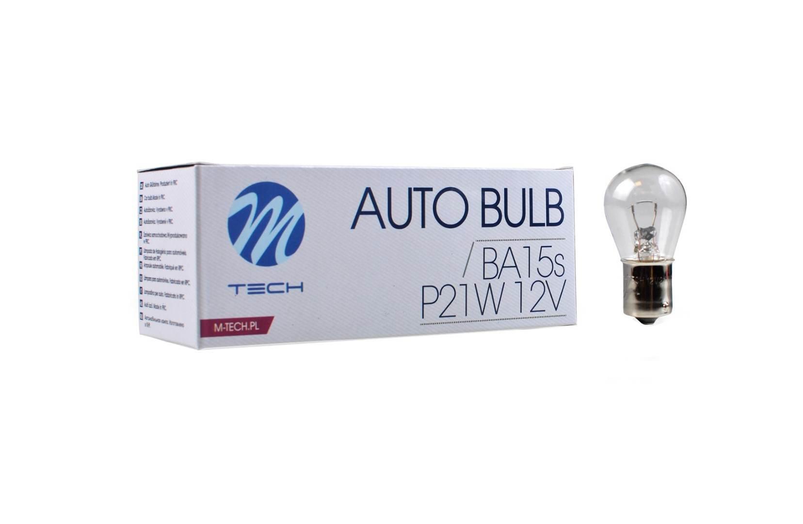 Żarówka m-tech p21w 1156 s25 12v 21w ba15s Z14 - zdjęcie 2