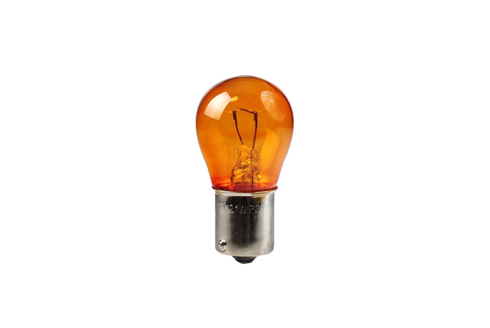 Żarówka m-tech s25 12v 21w ba15s amber Z19