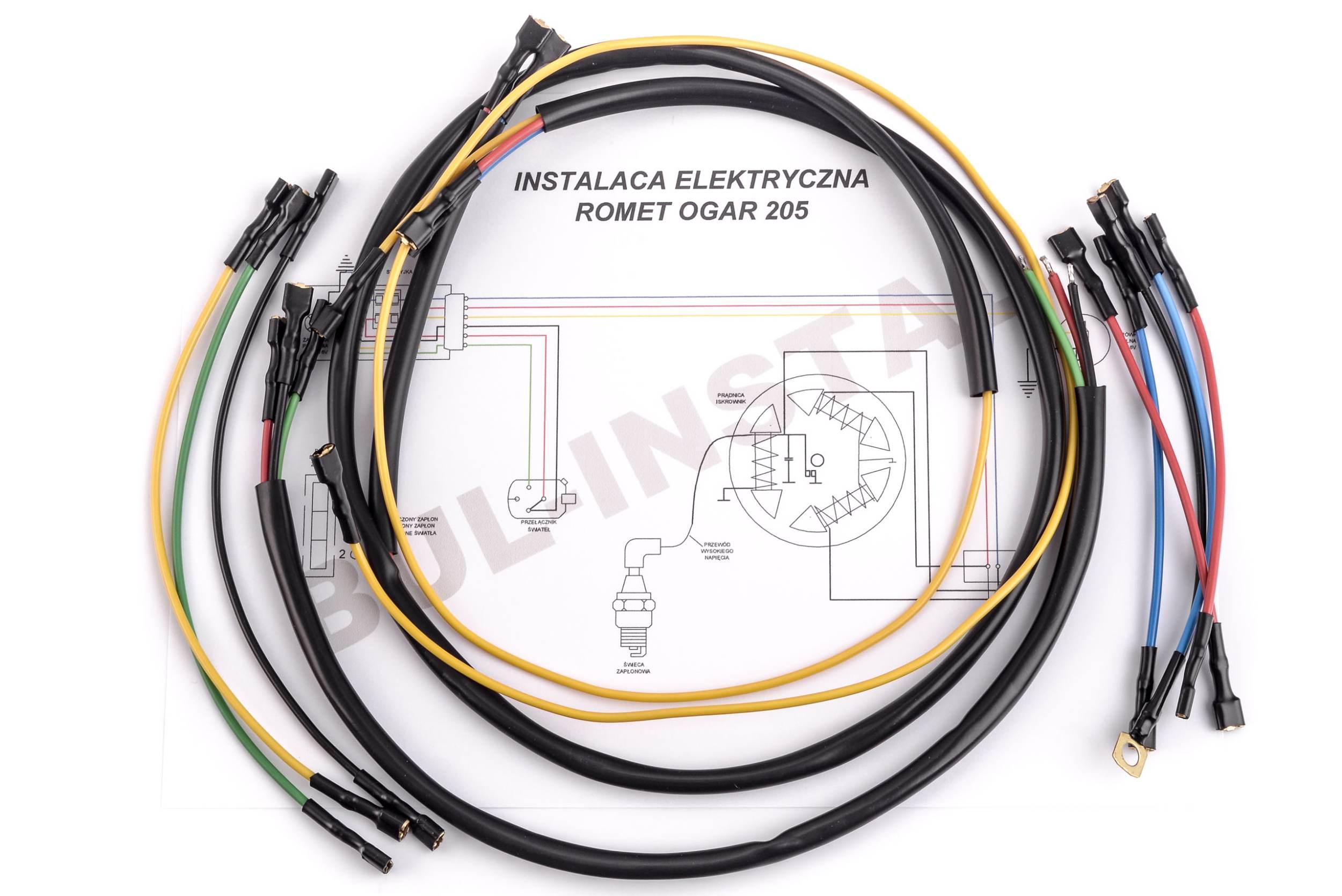 Instalacja elektryczna - wiązka romet ogar 205 81000