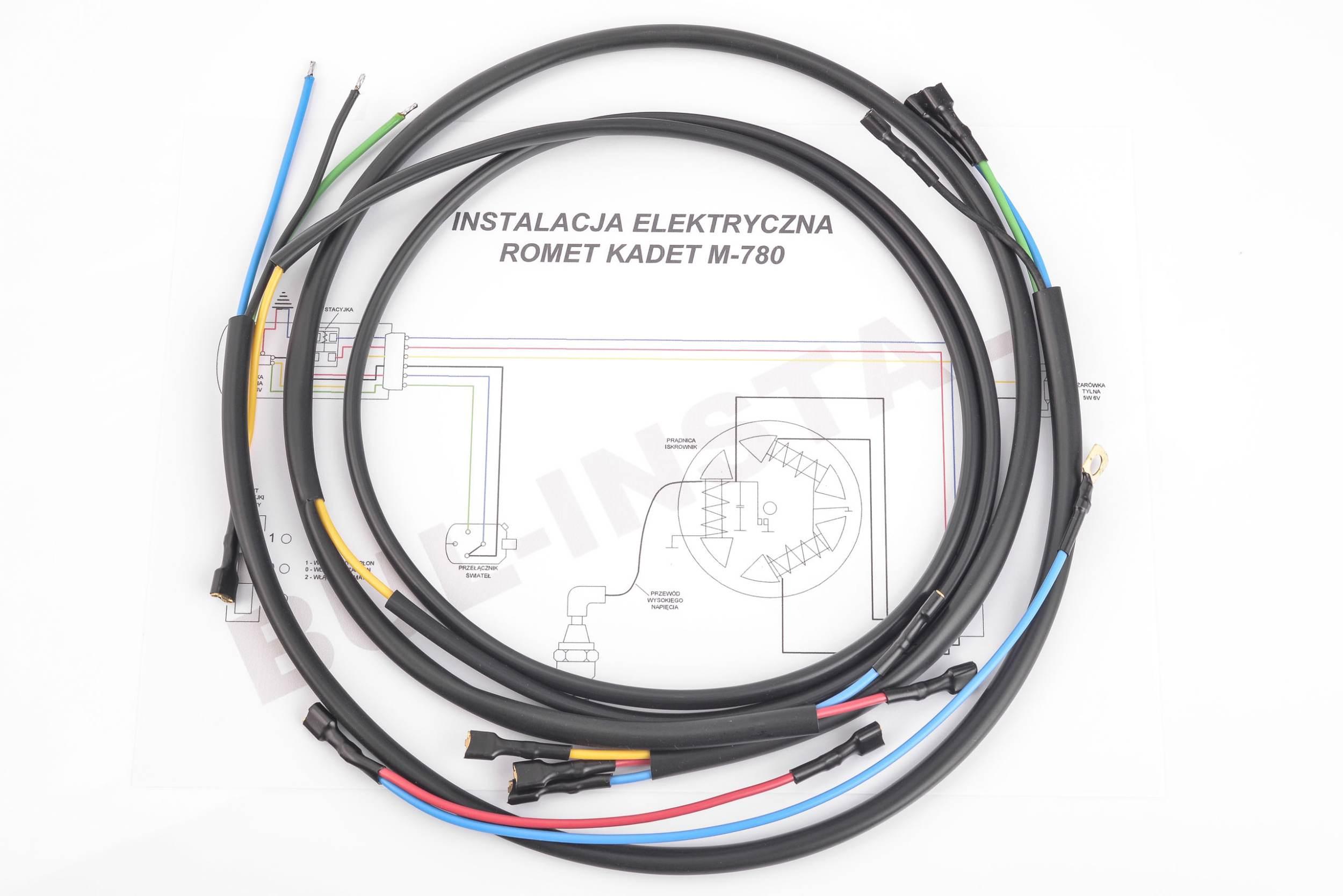 Instalacja elektryczna - wiązka romet kadet m780 81003 - zdjęcie 2
