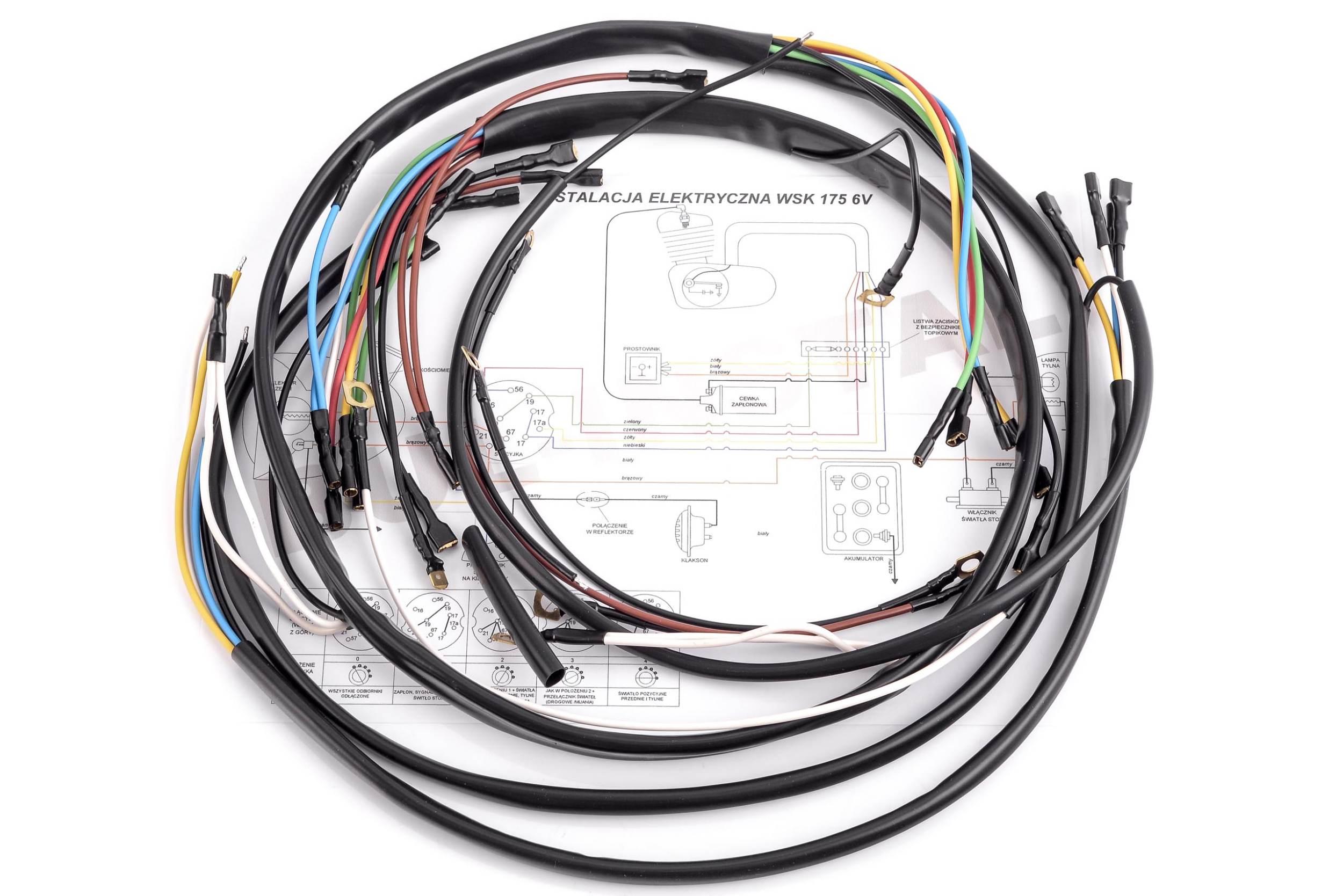 Instalacja elektryczna - wiązka wsk 175 6v 81046 - zdjęcie 2