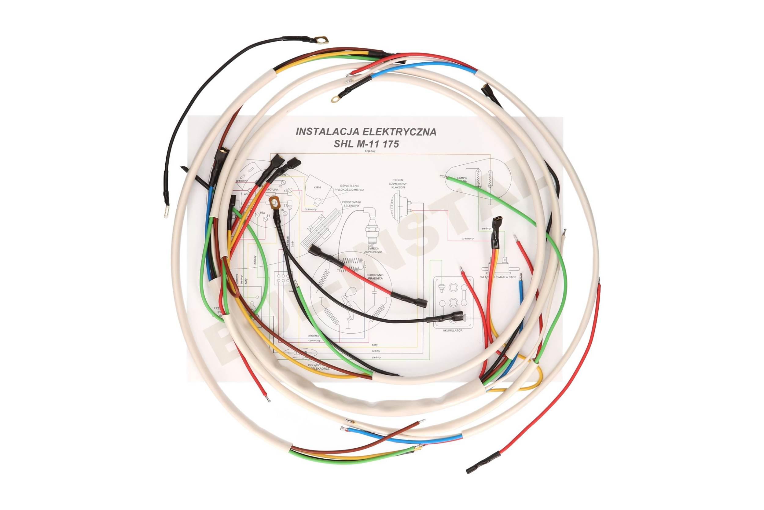 Instalacja elektryczna - wiązka shl m11 175 biała 83094 - zdjęcie 2