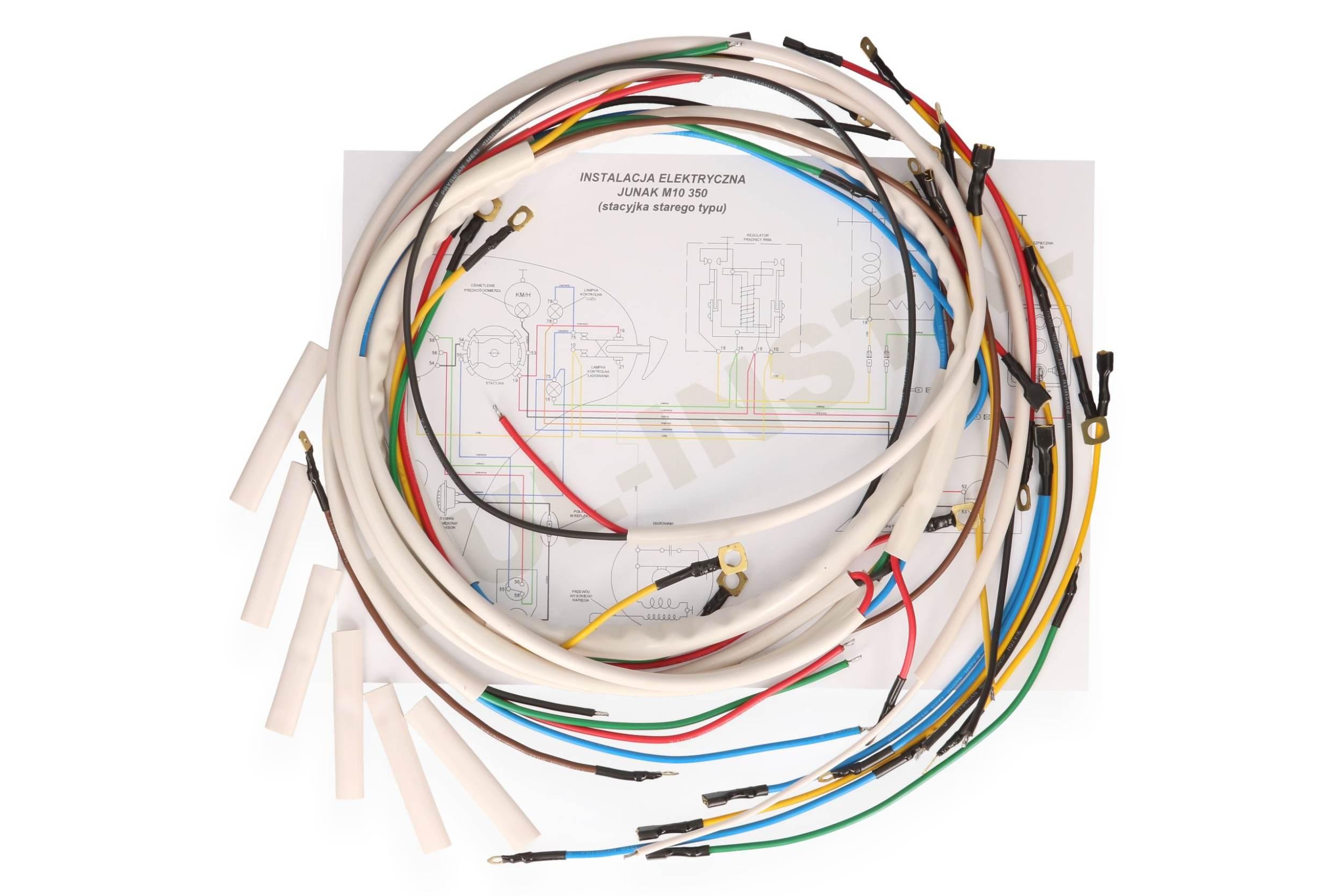 Instalacja elektryczna - wiązka junak m10 350 biała 83096 - zdjęcie 2