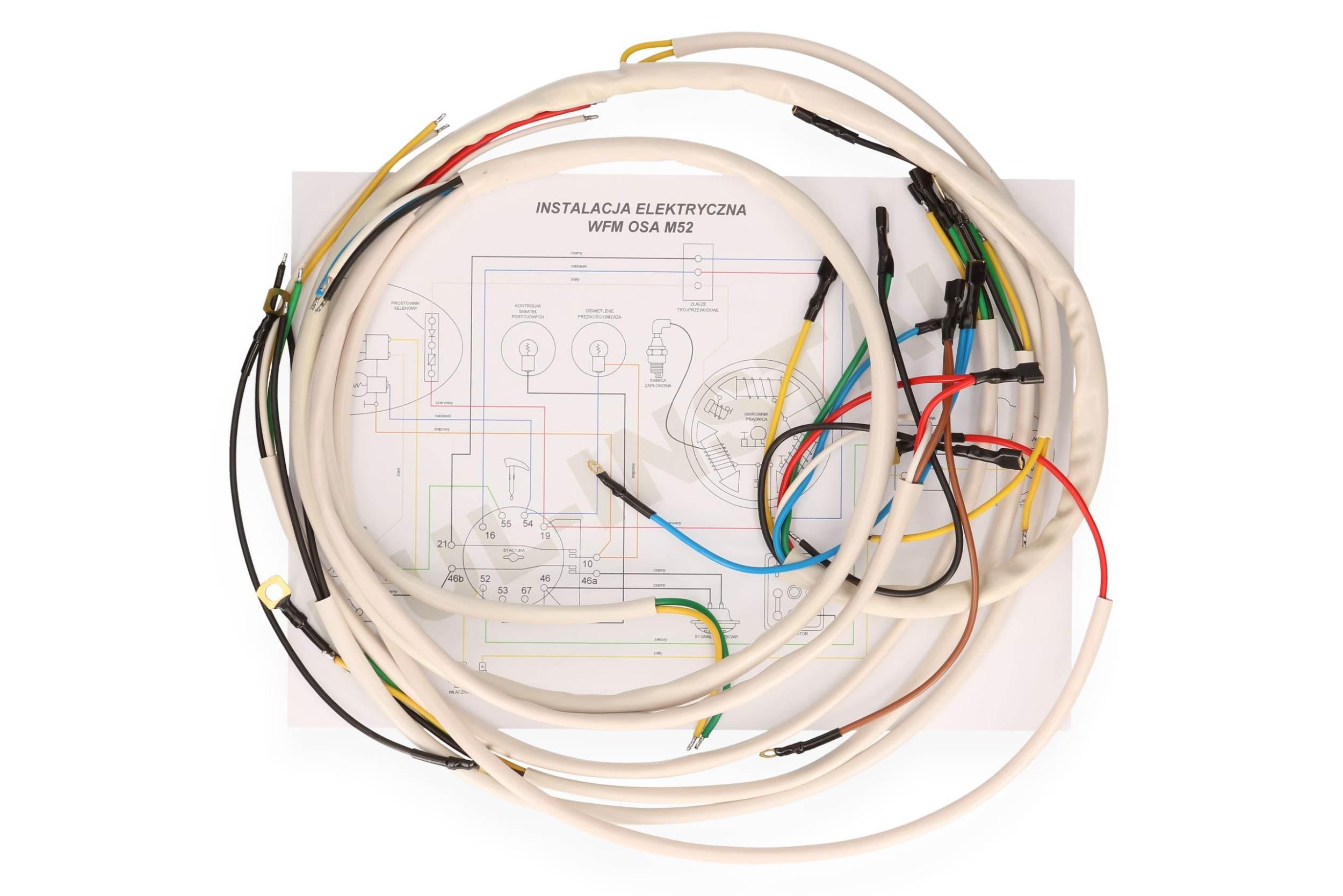 Instalacja elektryczna - wiązka biała wfm osa m52 84475 - zdjęcie 2