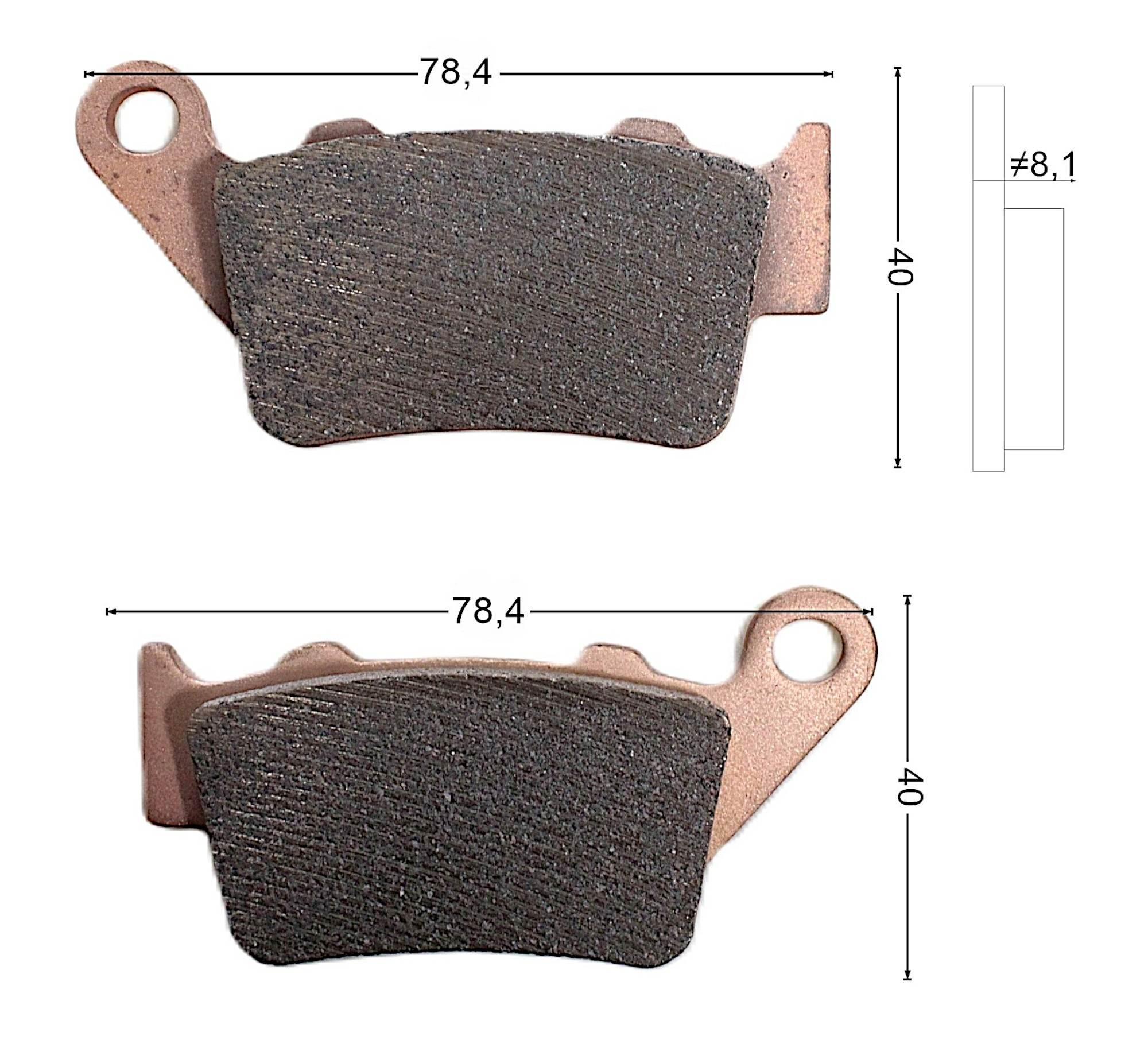 Klocki hamulcowe tylne benelli 55110P380001 - zdjęcie 3