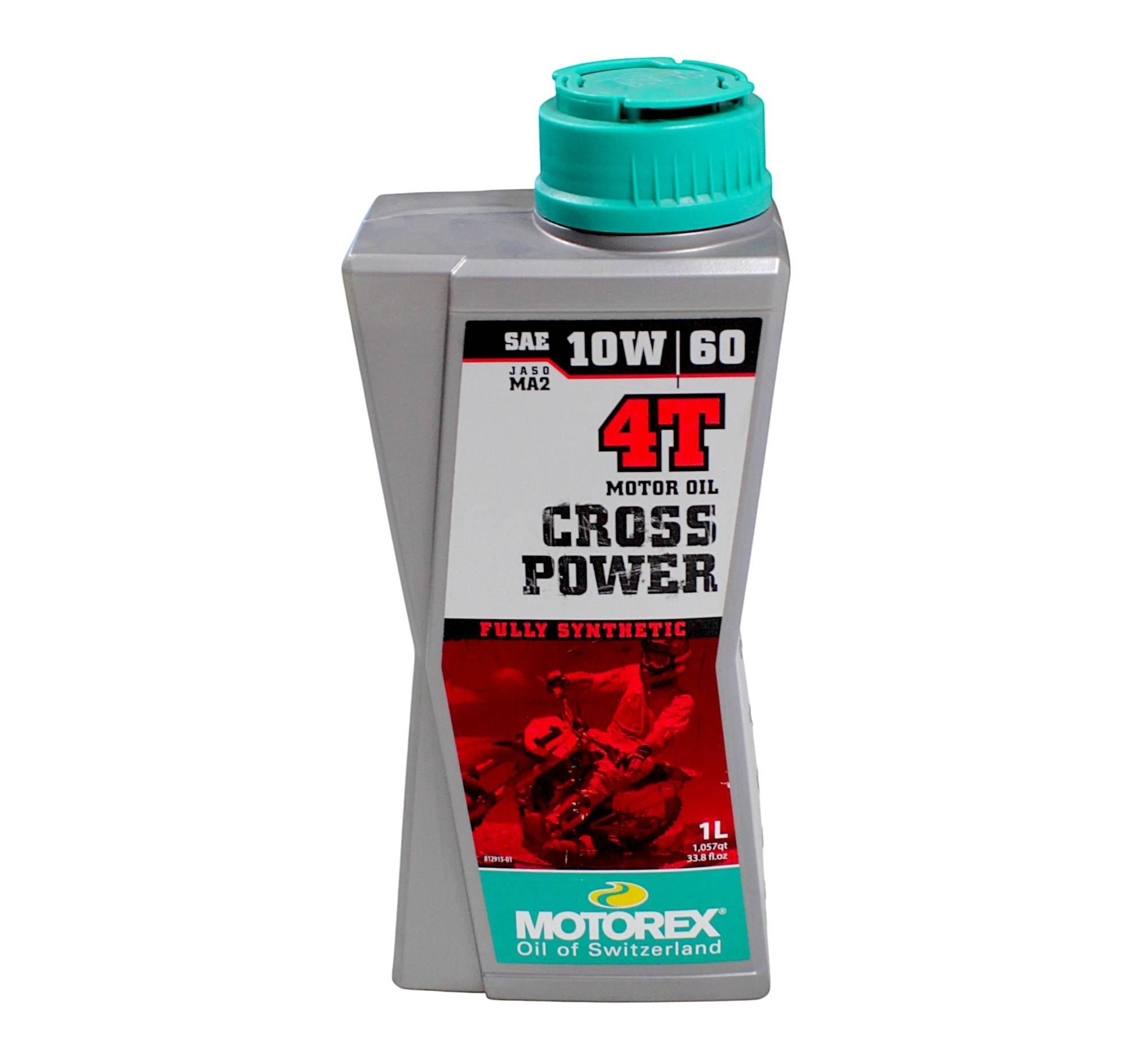 Olej silnikowy motorex cross power fully synthetic 4t 10w60 jaso ma2 4 lt
