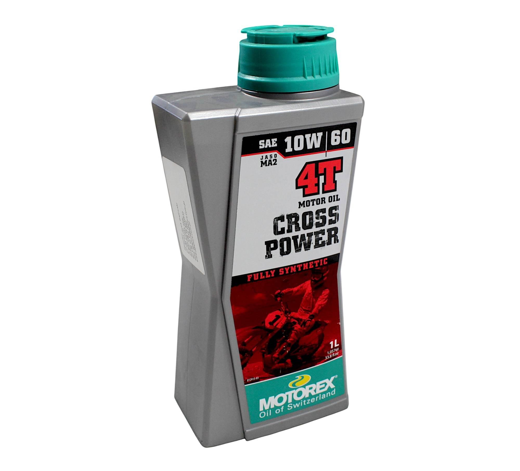 Olej silnikowy motorex cross power fully synthetic 4t 10w60 jaso ma2 4 lt - zdjęcie 2