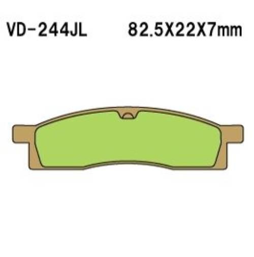 Klocki hamulcowe vesrah sintered metal vd-244jl