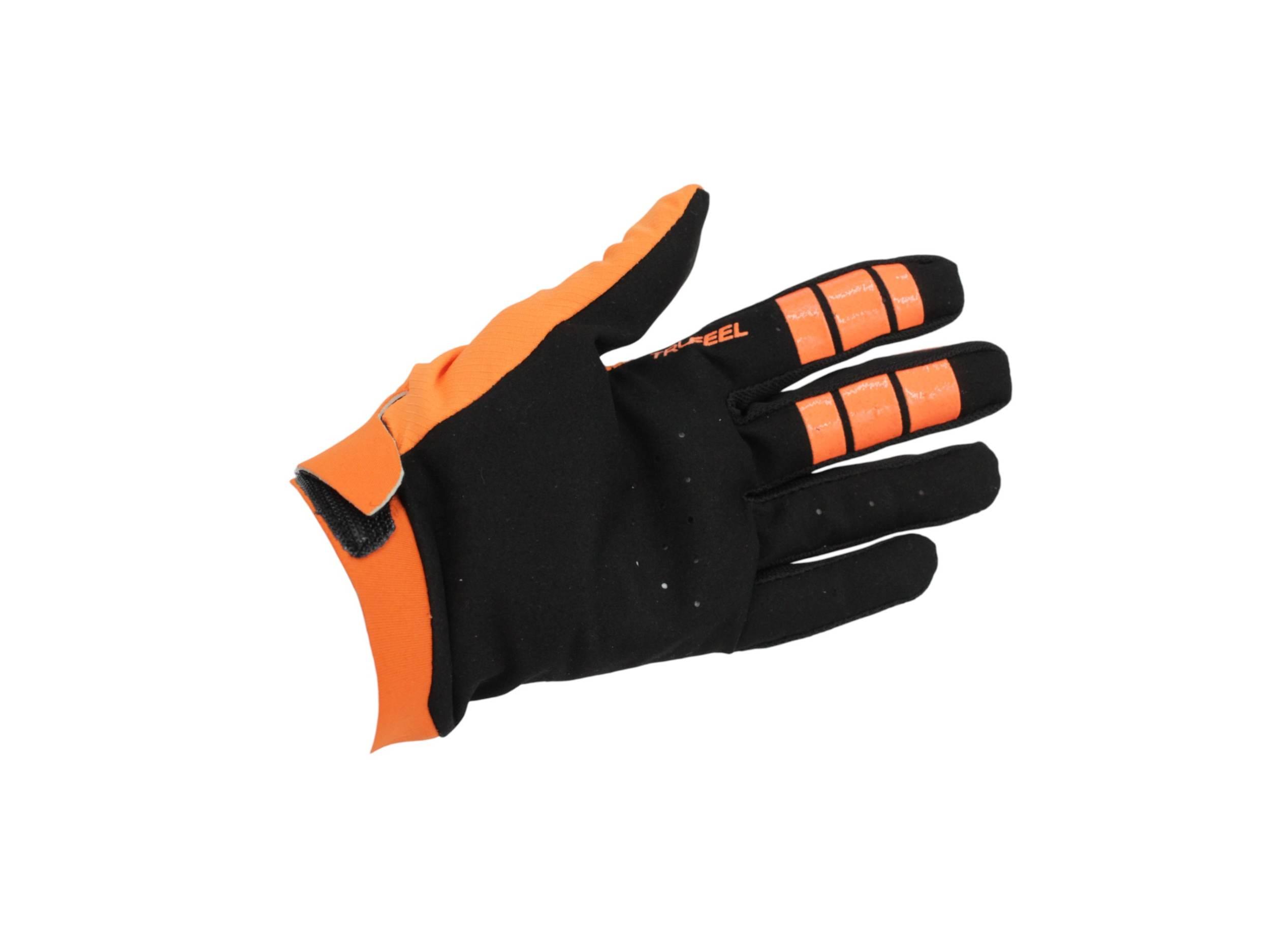 Rękawice motocyklowe power force enduro cross quad spandex pomarańczowo - zdjęcie 3