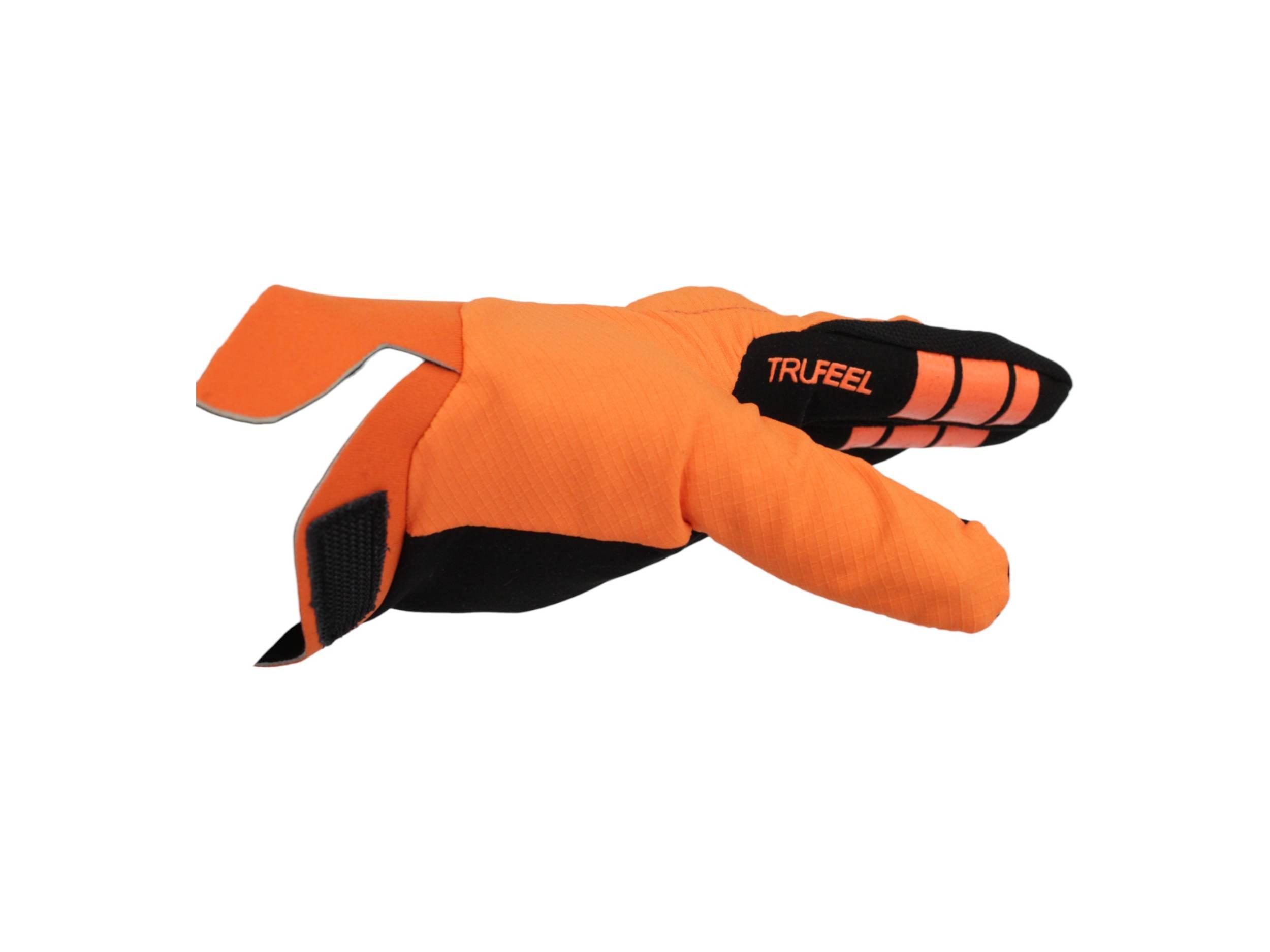 Rękawice motocyklowe power force enduro cross quad spandex pomarańczowo - zdjęcie 4