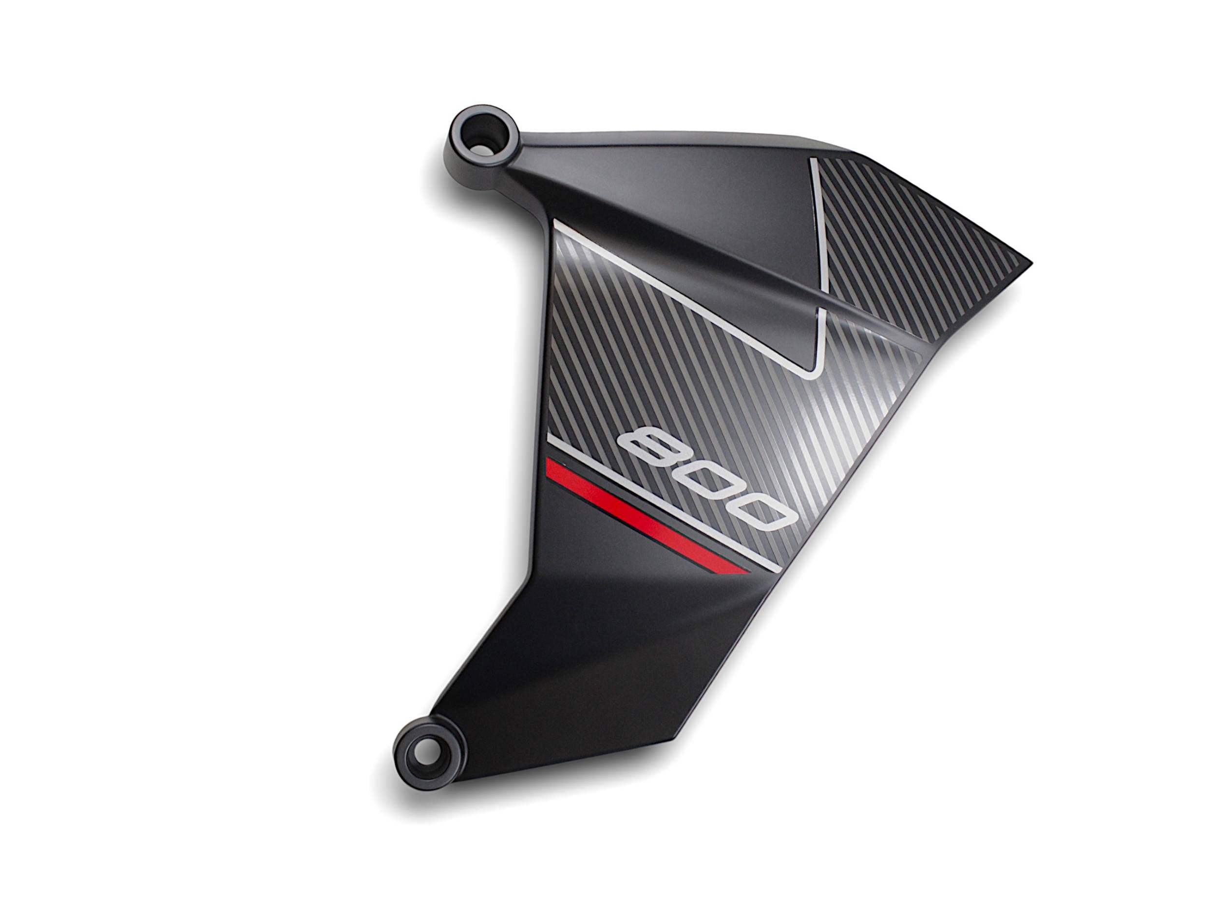 Osłona chłodnicy prawa czarna z naklejkami 10z srt800s srt800sx