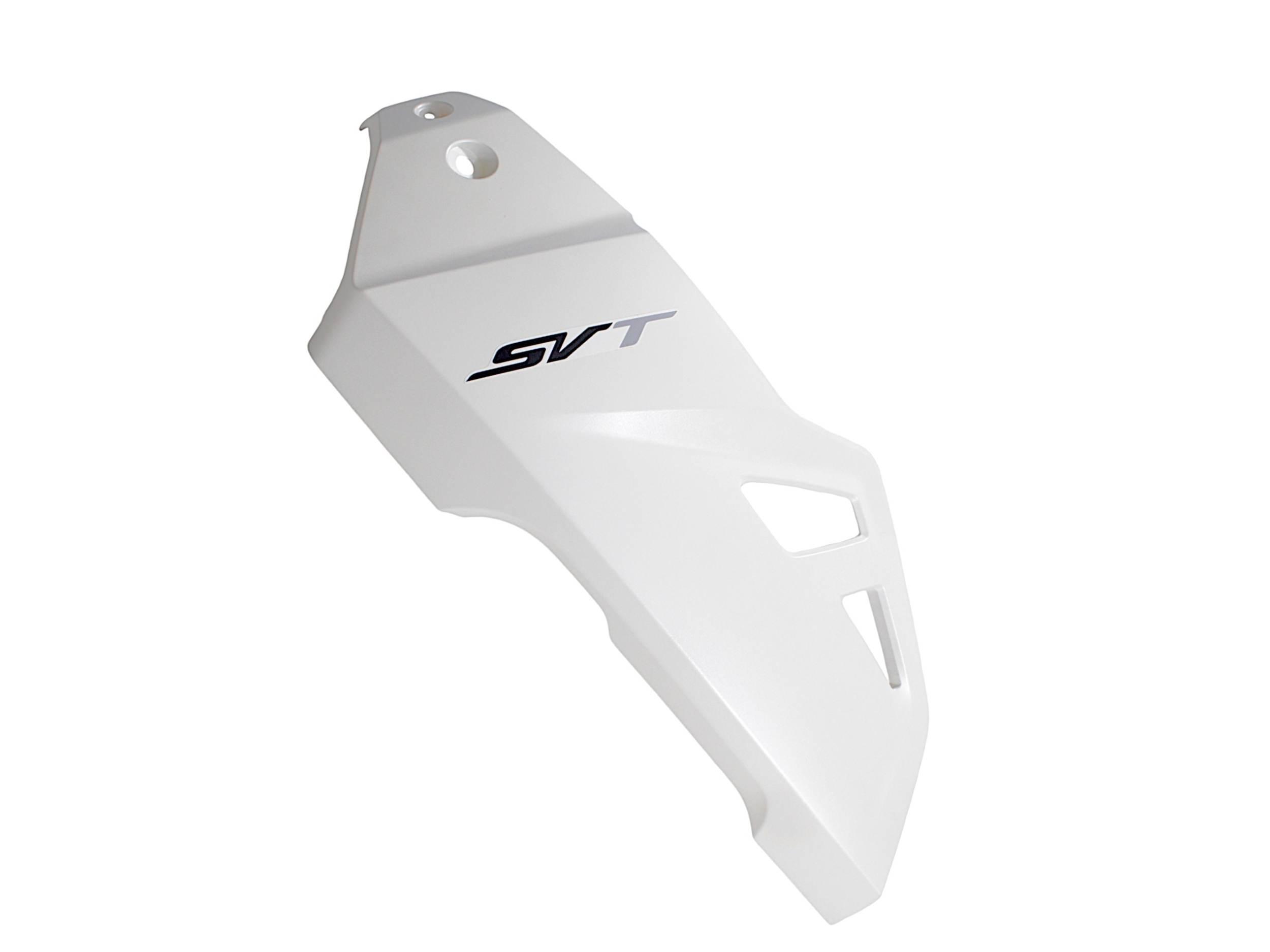 Osłona przednia lewa biała z naklejkami 02z svt650 svt650x 65681P83002Z-QJ