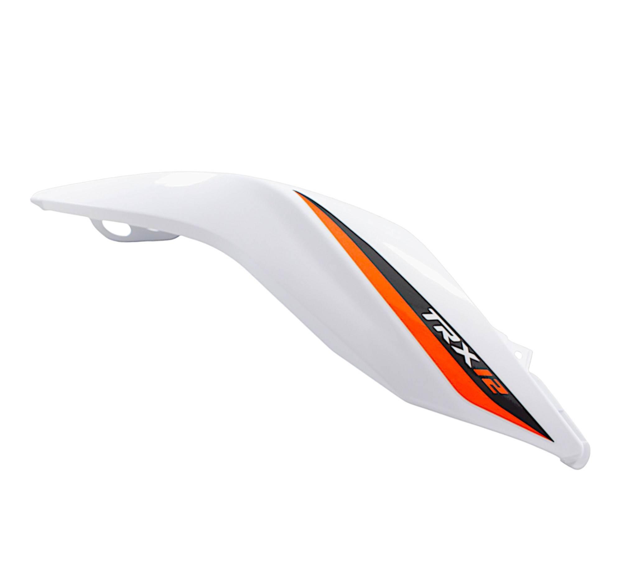 Osłona tylna prawa biała z naklejkami trx125 65902L29049Z-QJ