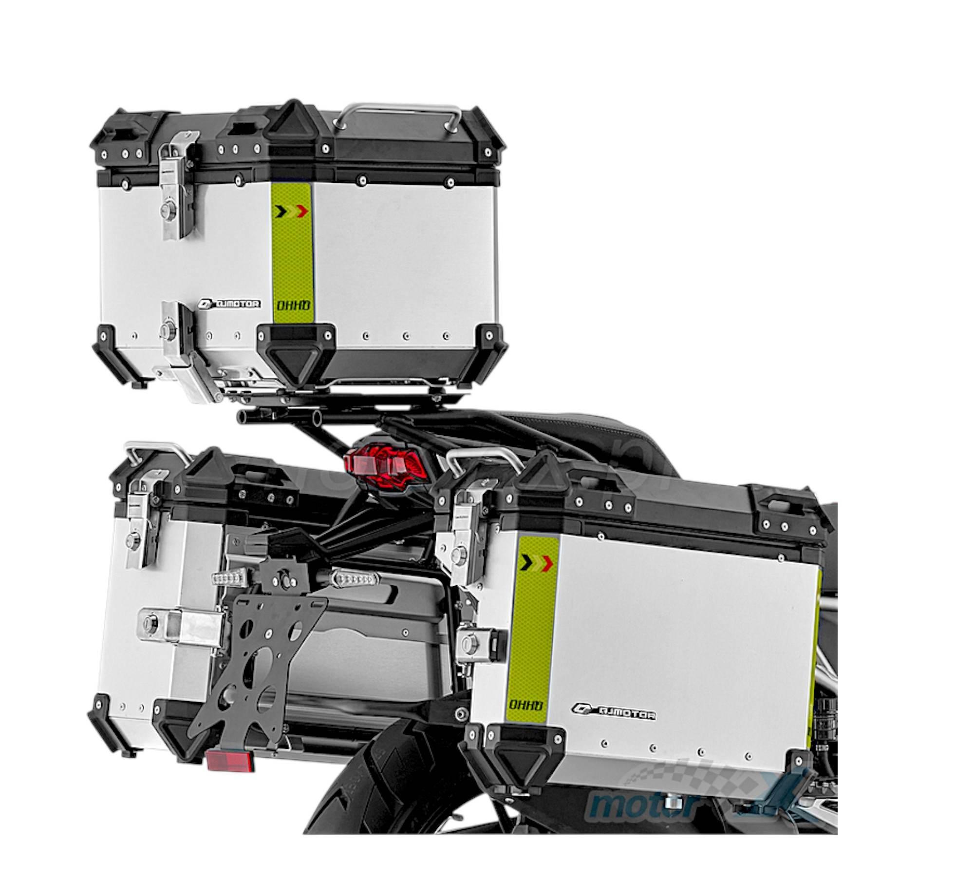 Zestaw 3 kufrów aluminiowych qj srt 800s/srt 800sx srt900s srt900sx - zdjęcie 7