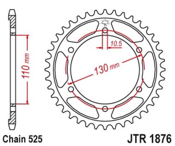 Zębatka napędzana jt jtr1876.50 - zdjęcie 3