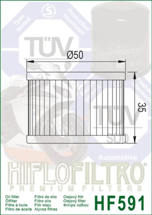 Filtr oleju hiflo hf591 benelli bn 125 '17-'22, tnt 125 '17-'24 - zdjęcie 2