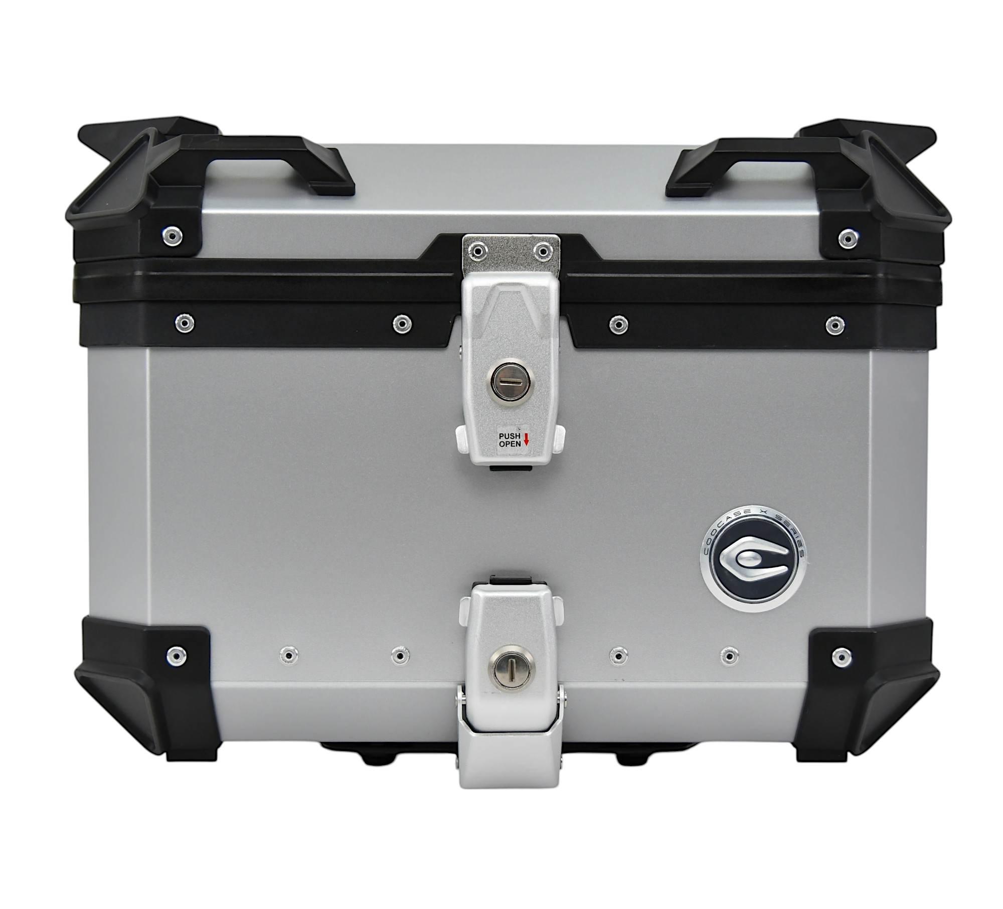 Kufer centralny aluminiowy coocase 45l srebrny Q1-J2-S