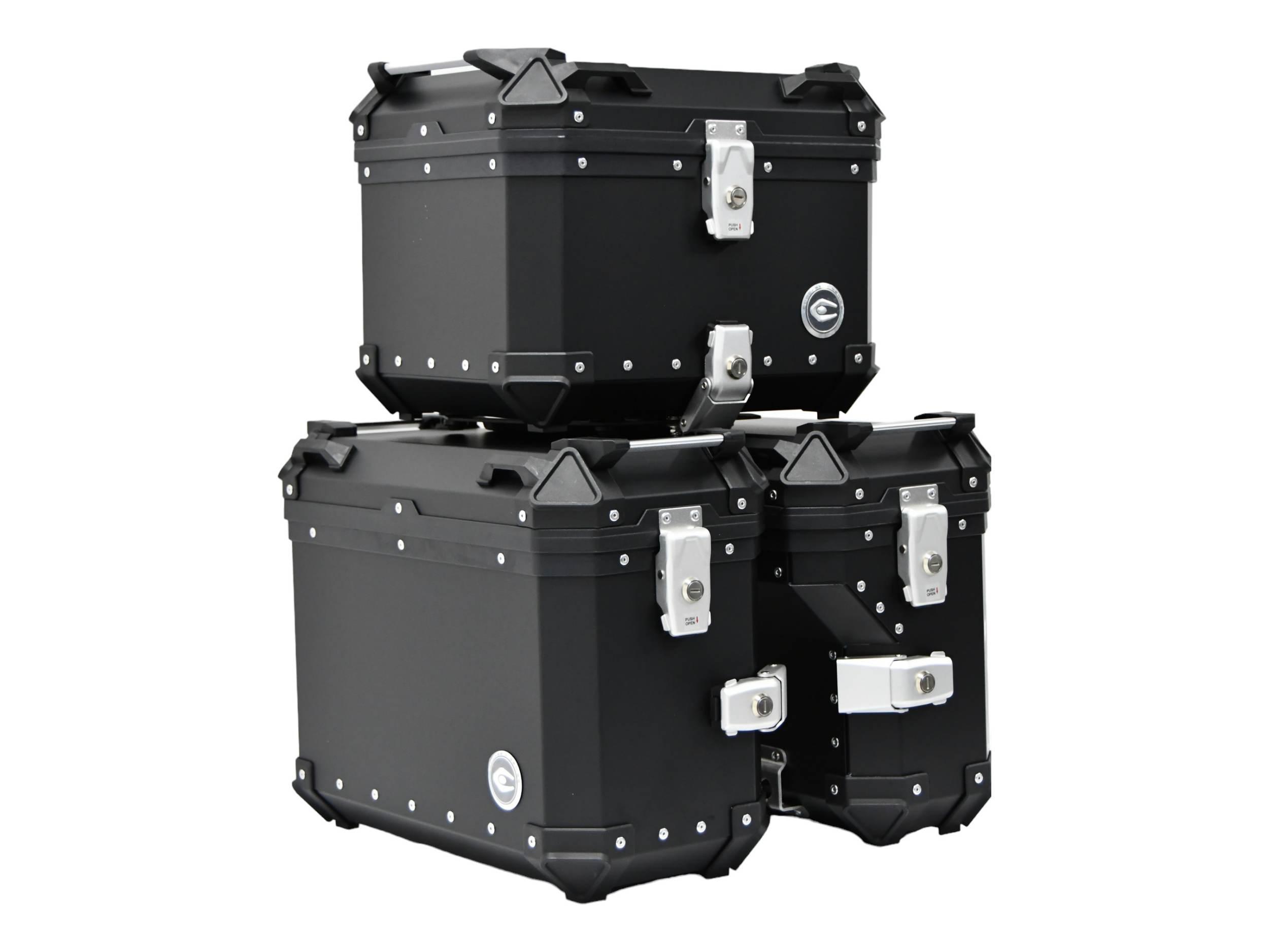 Zestaw 3 kufrów aluminiowych (30l asymetryczny + 36l + 45l) coocase - zdjęcie 3