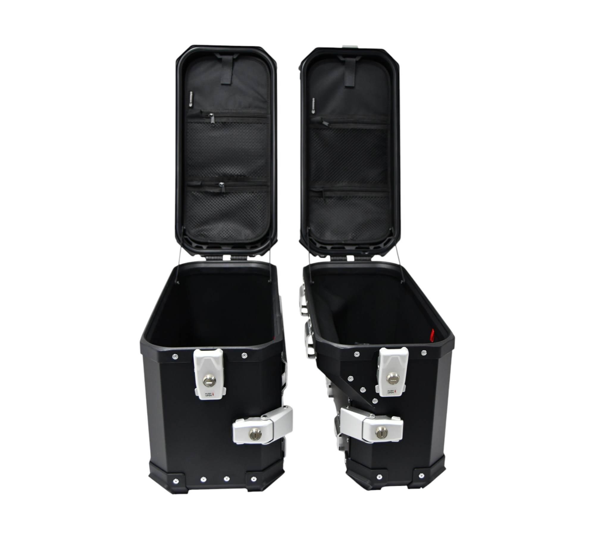 Zestaw 3 kufrów aluminiowych (30l asymetryczny + 36l + 45l) coocase - zdjęcie 4