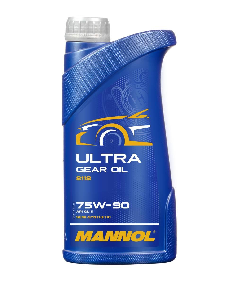 Olej przekładniowy mannol 75w90 ultra semisyntetyk gl-5 1l MN8118-1