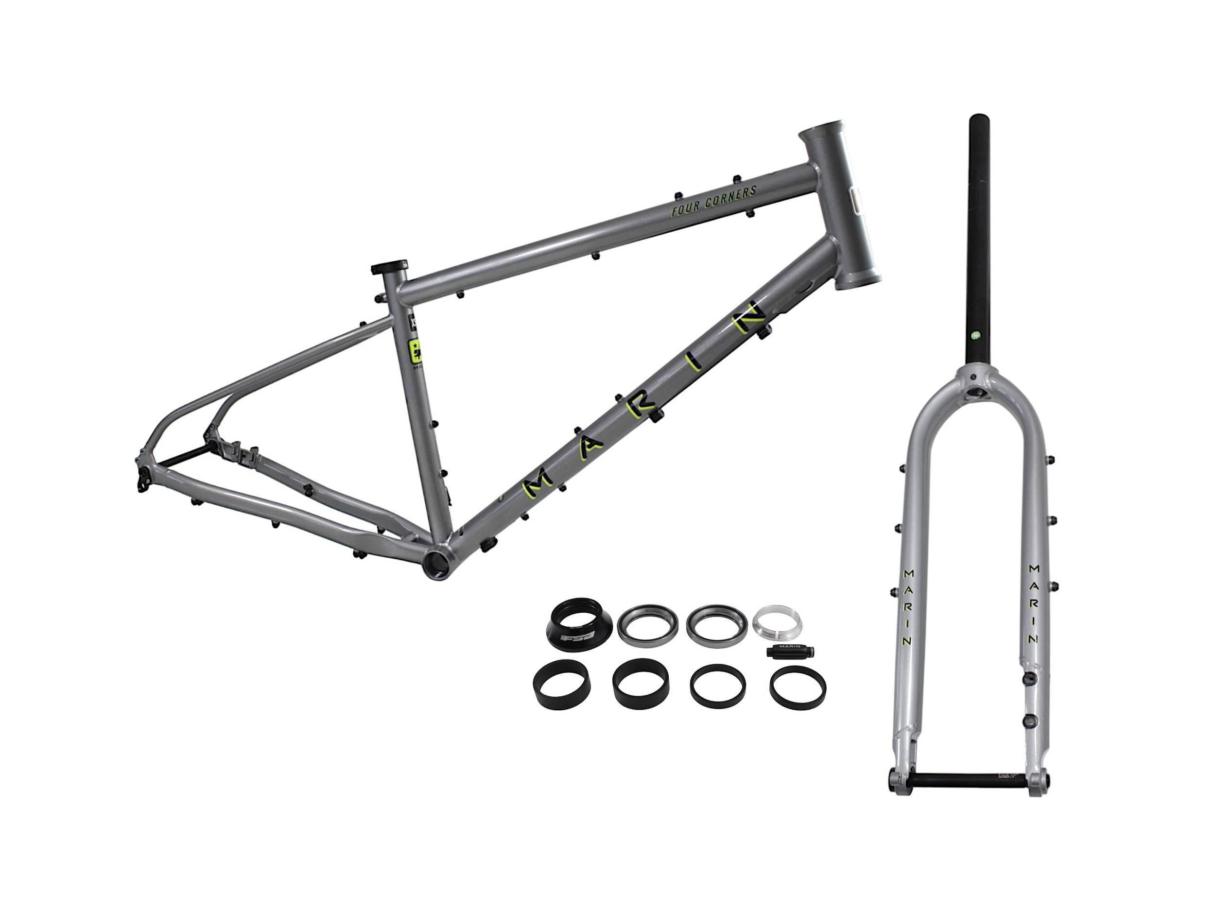 Zestaw ramy roweru marin four corners 2 650b szary xs 739922001