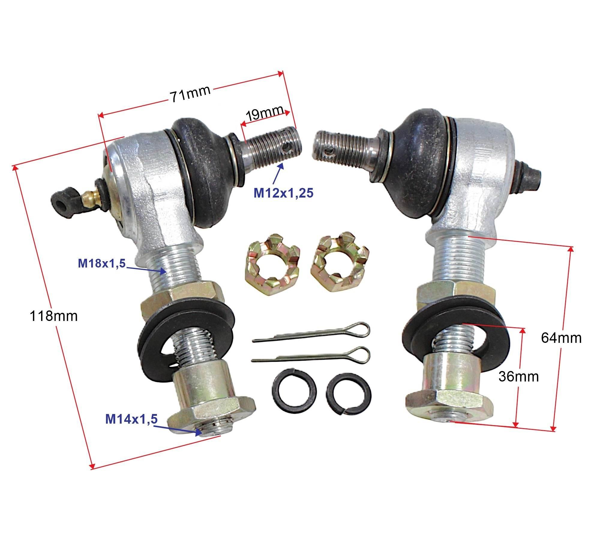 Zestaw naprawczy przedniego zawieszenia power force kpl atv 150/200/250 - zdjęcie 2