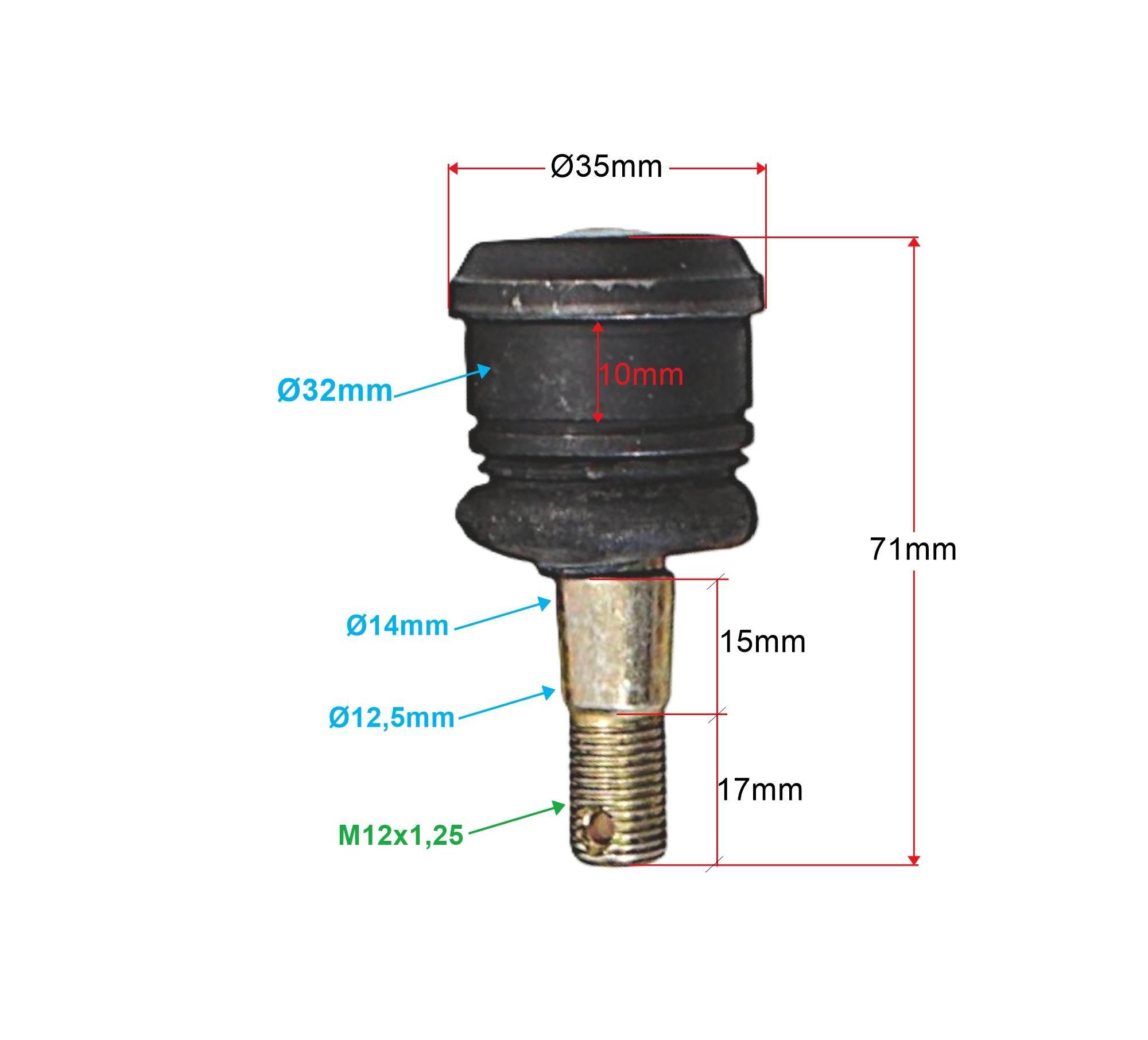 Zestaw naprawczy przedniego zawieszenia power force kpl atv 150/200/250 - zdjęcie 5