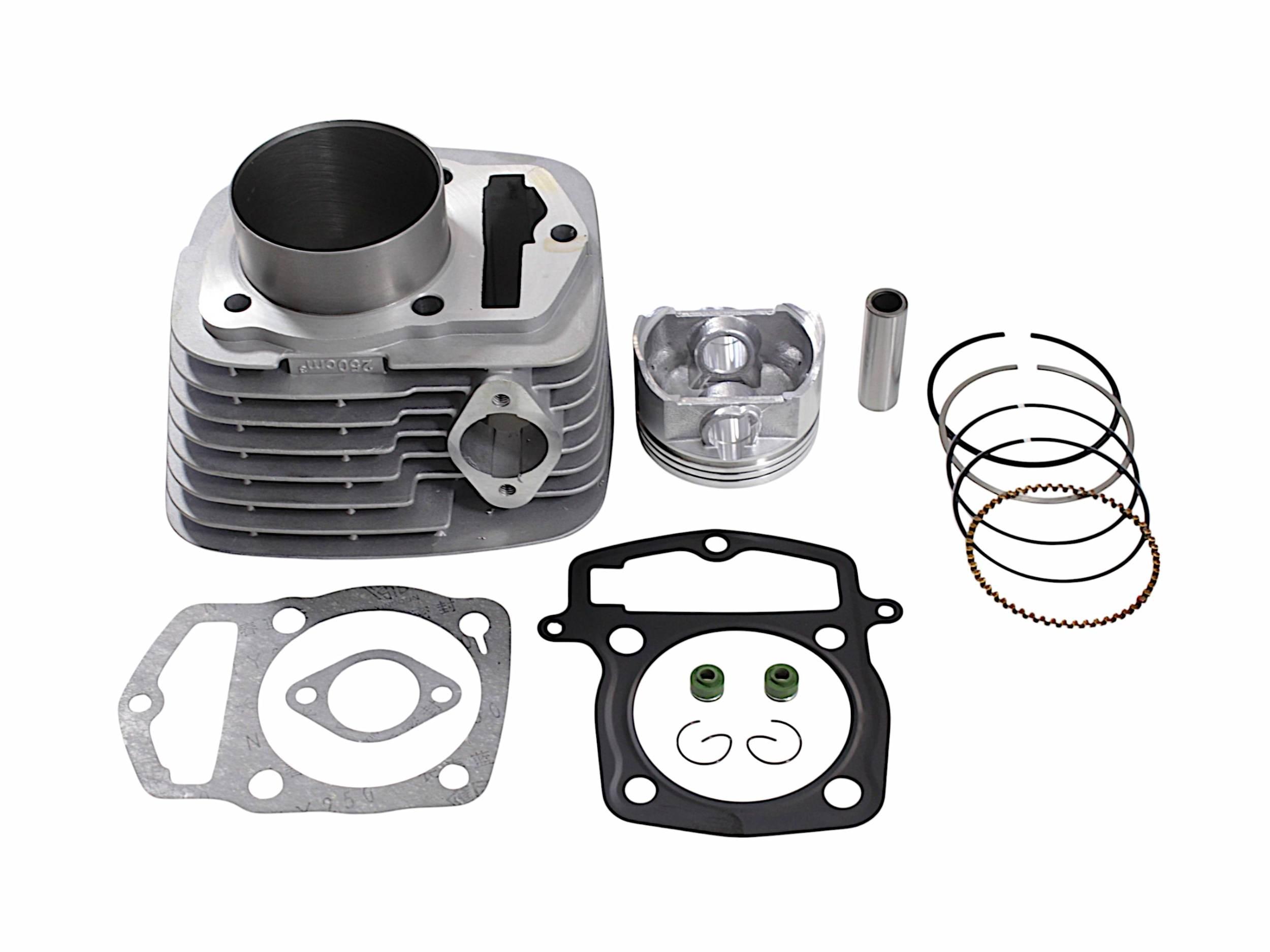 Cylinder żeliwny power force cross atv loncin 250 65,50mm 4t - zdjęcie 2