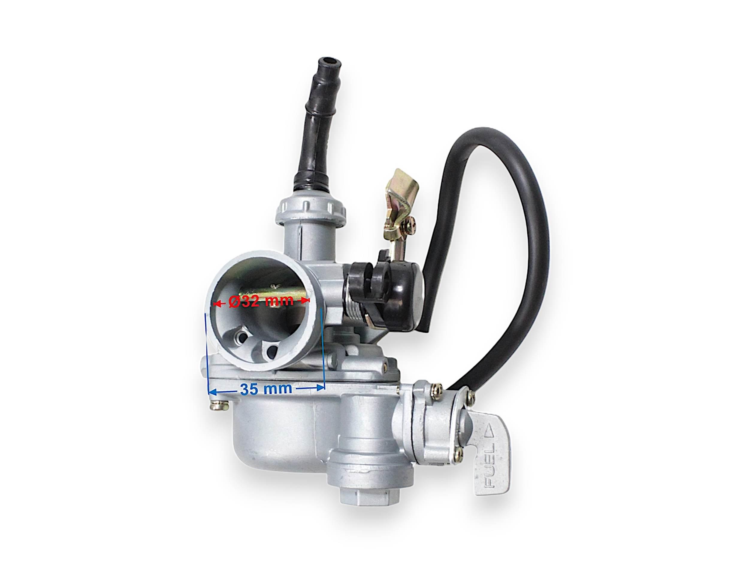Gaźnik power force z kranikiem atv 110 pz19 ssanie na linkę PF 12 164 0093 - zdjęcie 4