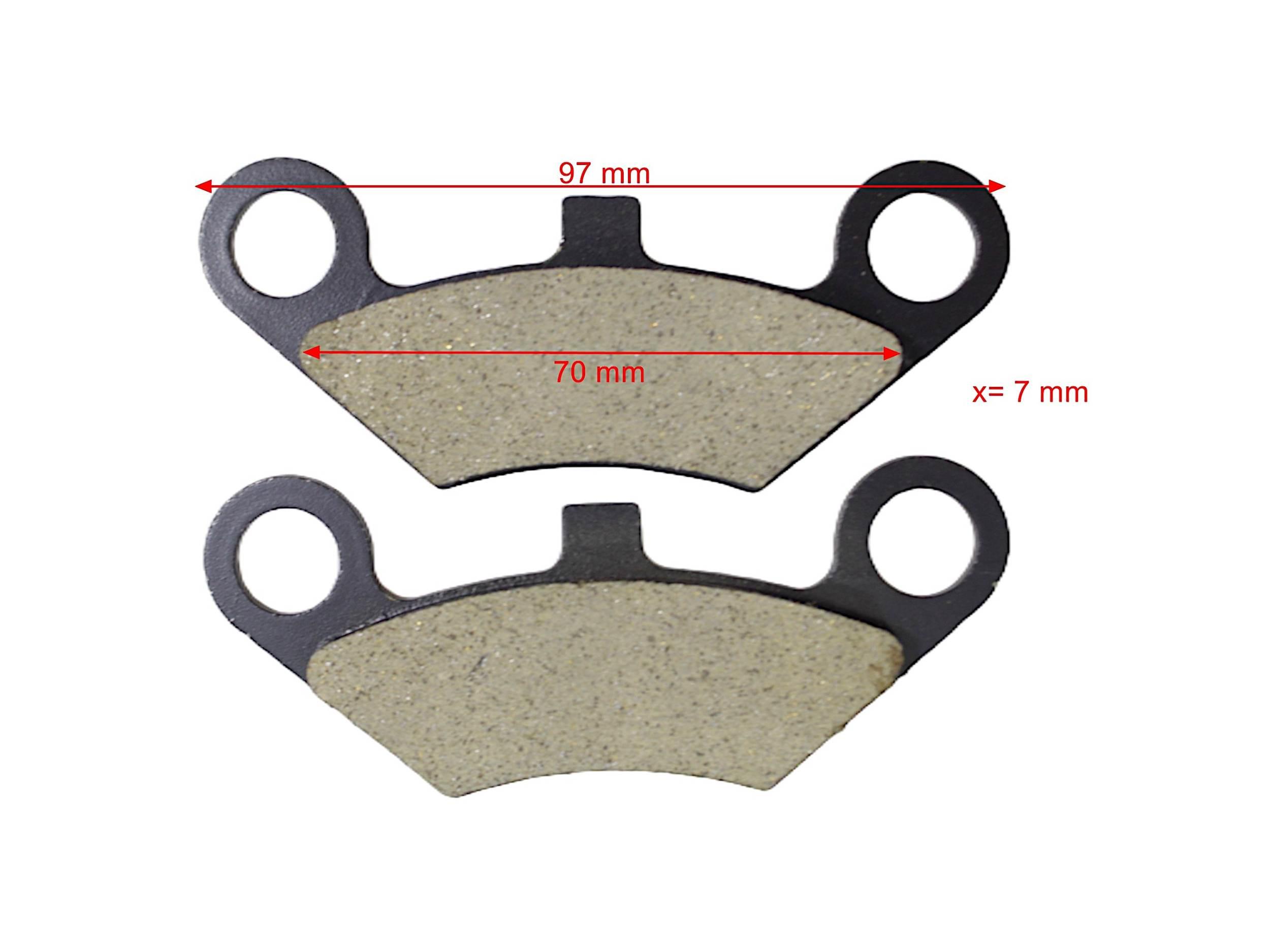 Klocki hamulcowe tylne atv 250 st-9e/c PF 22 510 0043 - zdjęcie 3