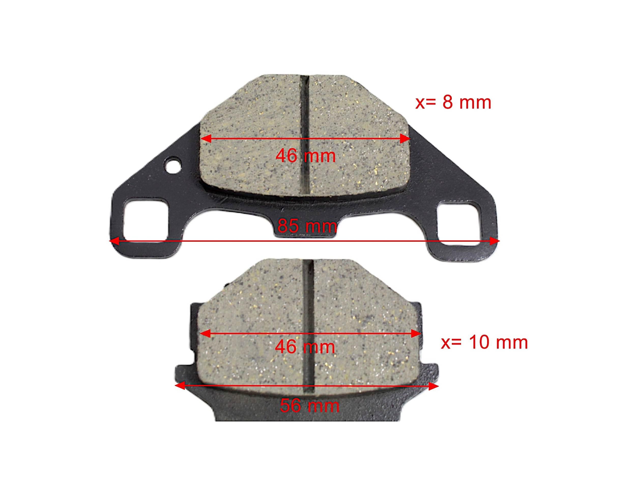 Klocki hamulcowe atv 150/200/250 PF 22 510 0045 - zdjęcie 3
