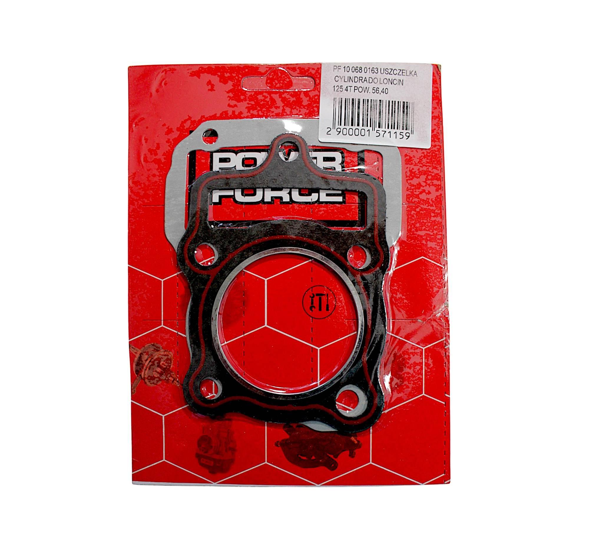 Komplet uszczelek głowicy i cylindra power force atv loncin 125 4t 56,40mm - zdjęcie 2