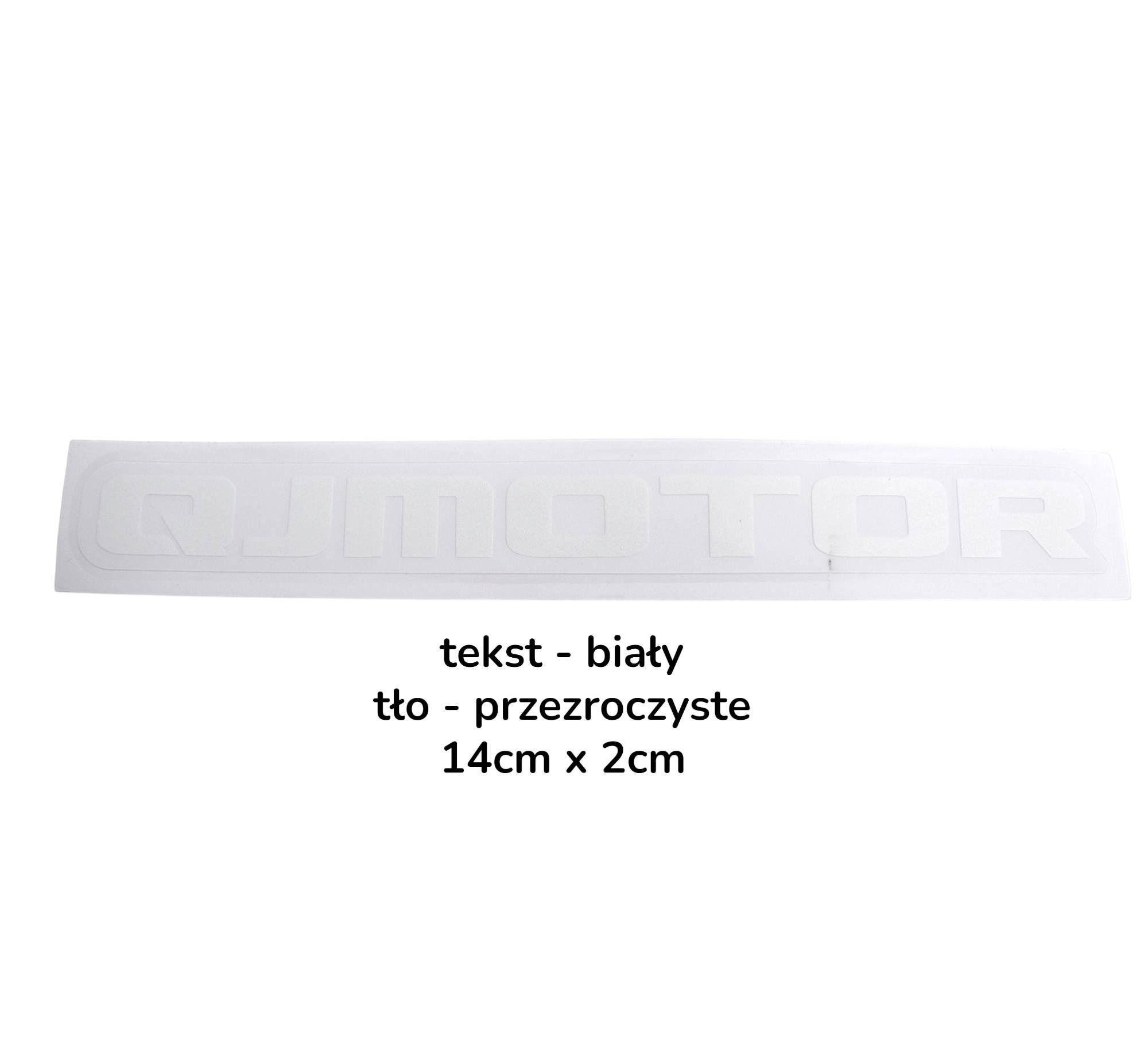 Naklejka "qjmotor" zbiornika paliwa srk800rr 05532PCDBK00-QJ - zdjęcie 2