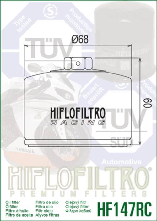 Filtr oleju hiflo hf147rc yamaha fzs 600/ yfm 660, kymco x-citing 500 - zdjęcie 2