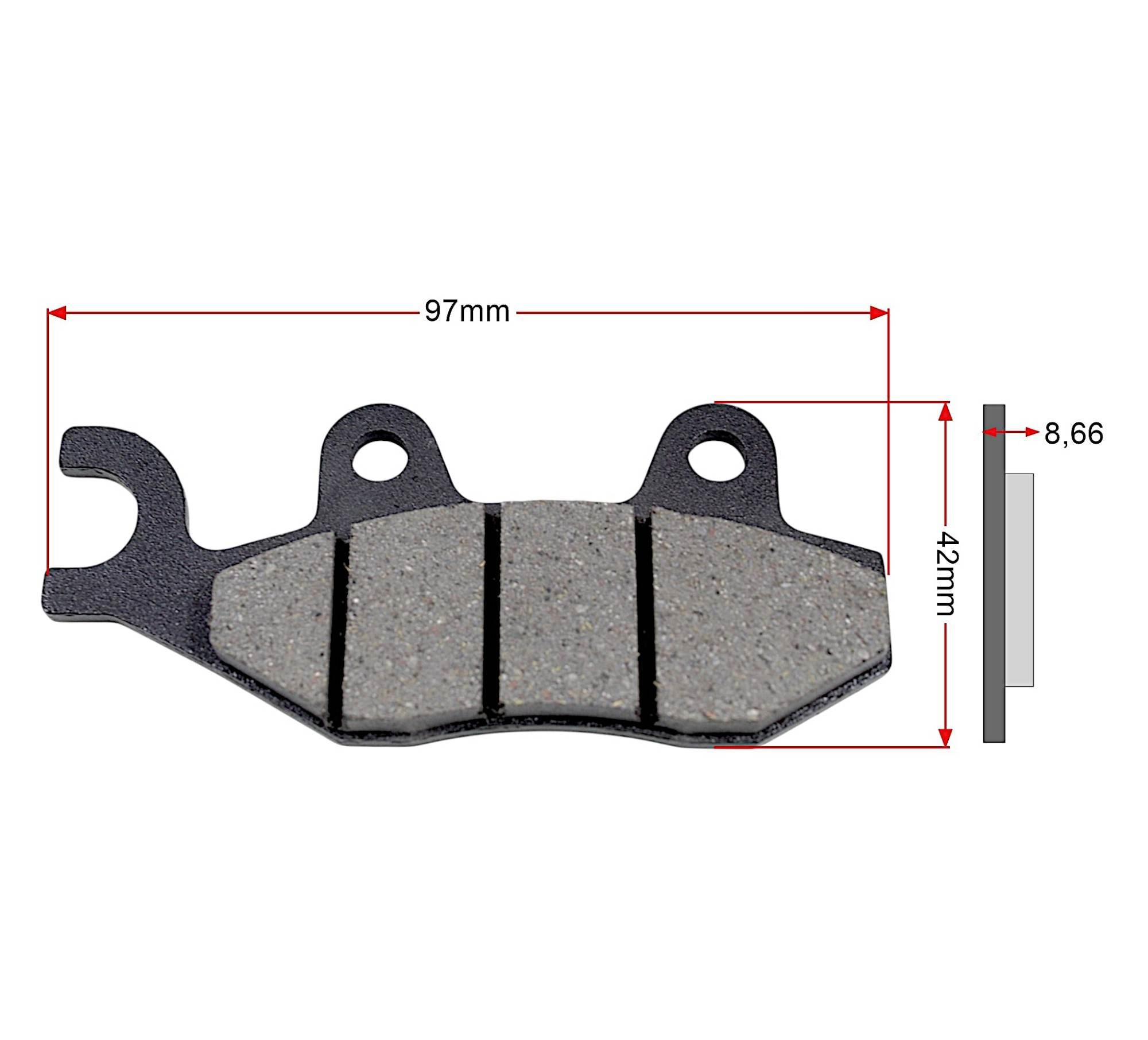 Klocki hamulcowe przednie mtx125 45110L810001-QJ - zdjęcie 4