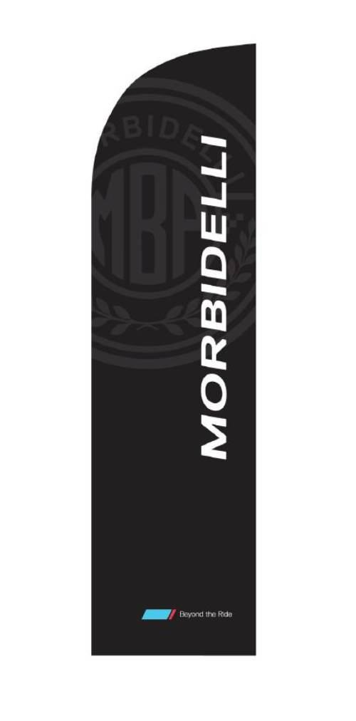 Flaga czarna mbp-morbidelli 310 cm - materiał POS MBP FLAGA
