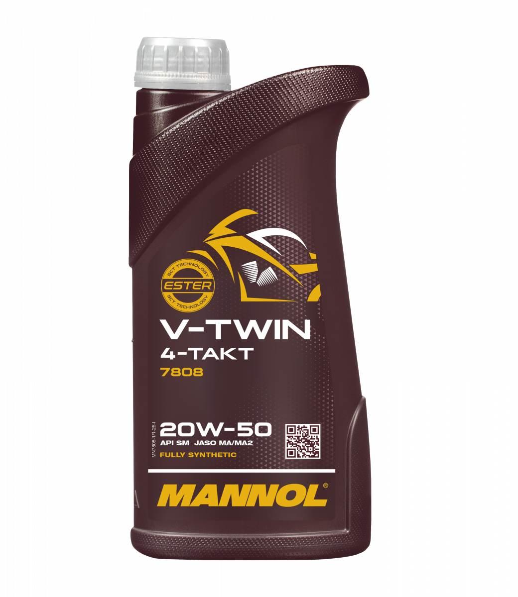 Olej silnikowy mannol 20w-50 4t v-twin ester syntetyk 1l MN7808-1