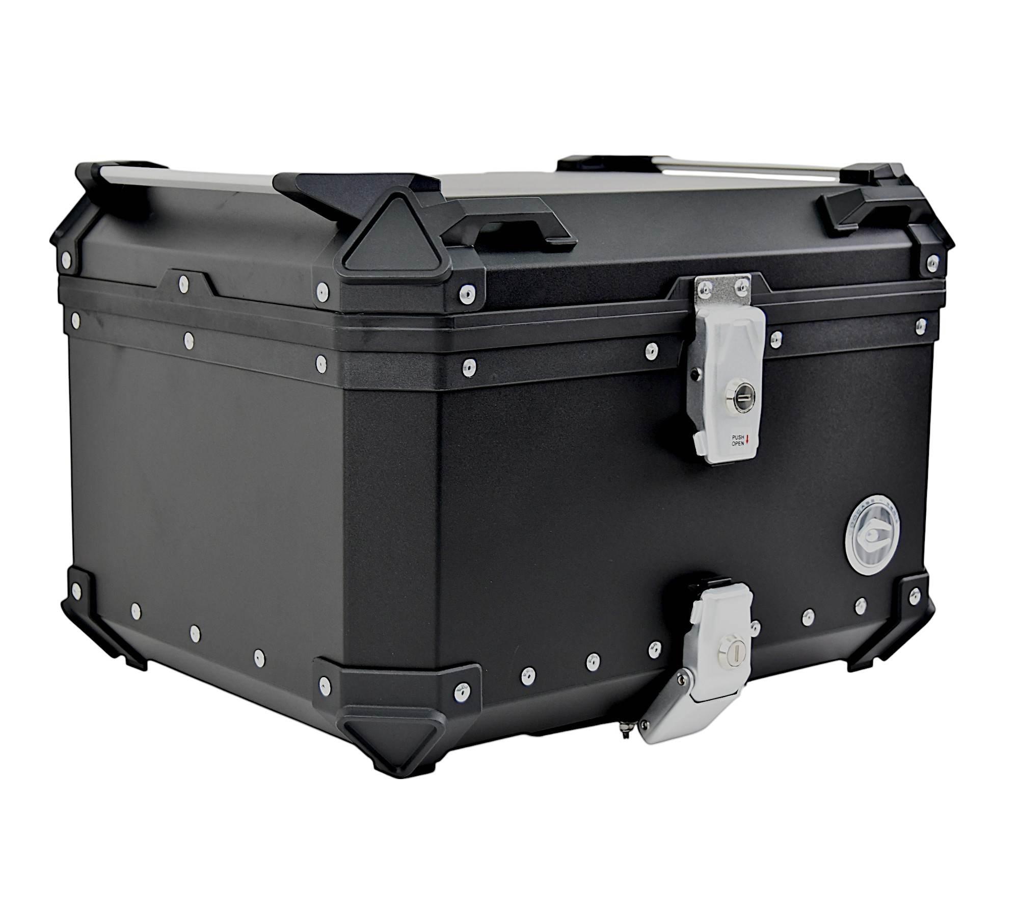 Kufer centralny aluminiowy coocase 55l czarny z torbą wewnętrzną Q5-J2-C - zdjęcie 2
