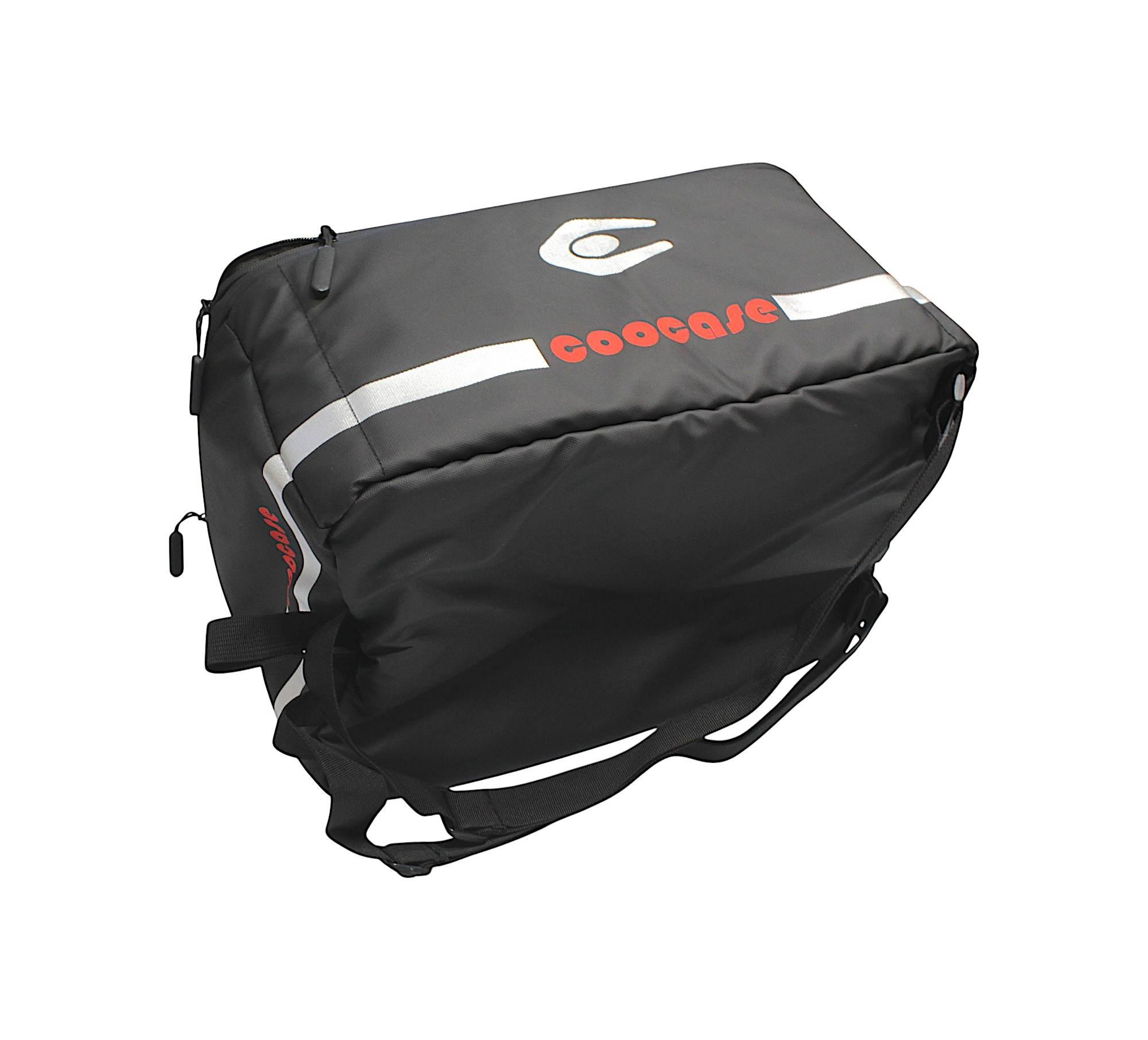 Kufer centralny aluminiowy coocase 55l srebrny z mapą pl + torbą wewnętrzną - zdjęcie 8