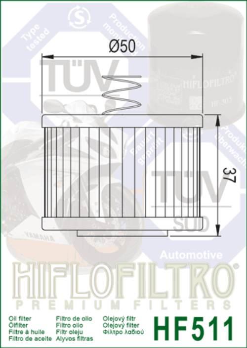 Filtr oleju hiflo hf511 royal enfield 350 classic / meteor '21-'24 - zdjęcie 2