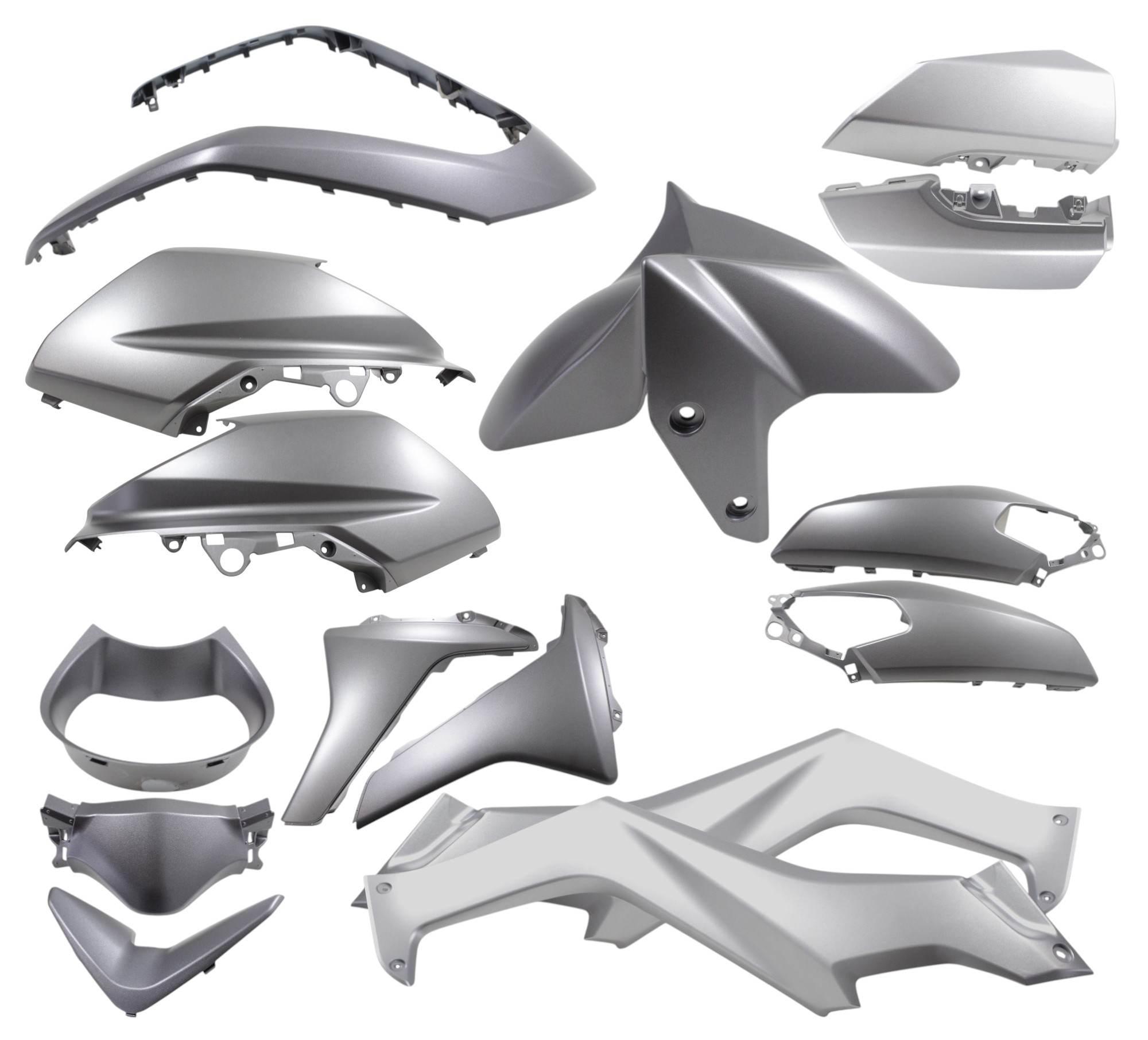 Komplet osłon plastikowych power force yamaha n-max 125 15-20 szary