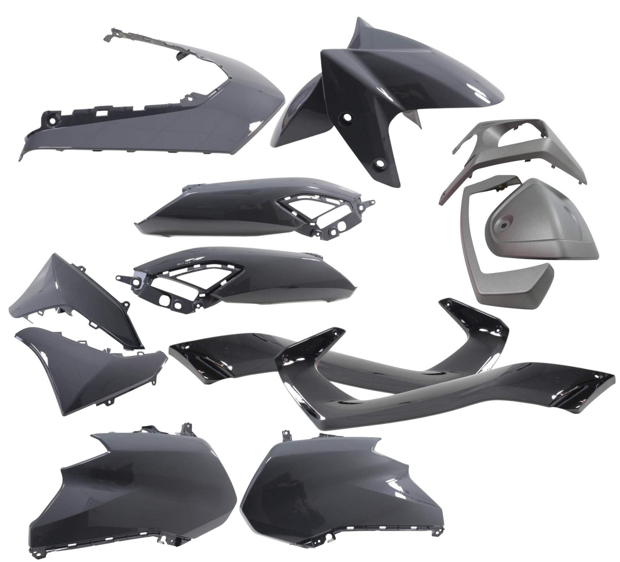 Komplet osłon plastikowych power force yamaha n-max 125 21-24 szary