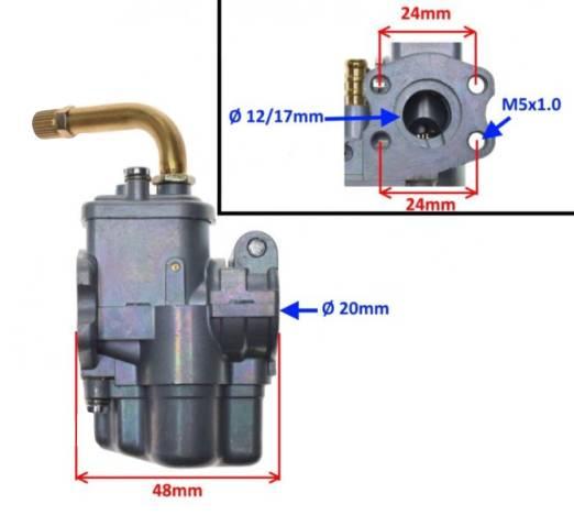 Gaźnik hercules ktm puch bing dolot 12 mm - zdjęcie 4