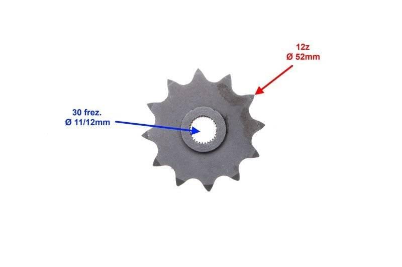 Zębatka przód zdawcza 12z 415 komar | RO023012 - zdjęcie 2