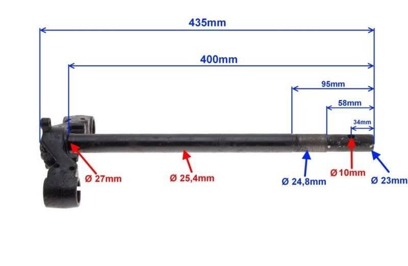 Półka widelca ze sztycą 27mm | ZD5113 - zdjęcie 2